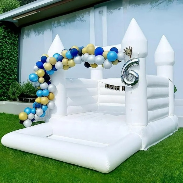 Green and white marble color inflatable slide giant inflatable water slide