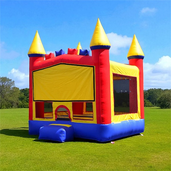 Marble color inflatable water slide with pool inflatable water park