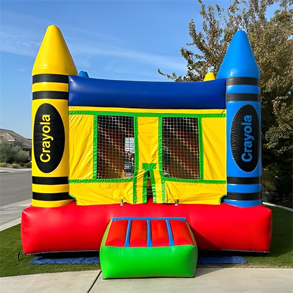 Summer beach inflatable water slide with pool for outdoor kids adults play