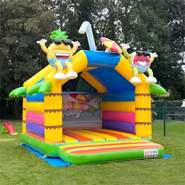Summer beach inflatable water slide with pool for outdoor kids adults play