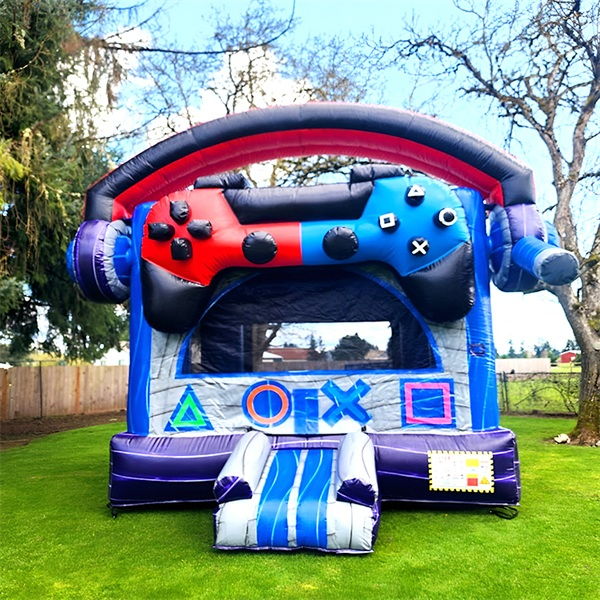 Summer beach inflatable water slide with pool for outdoor kids adults play