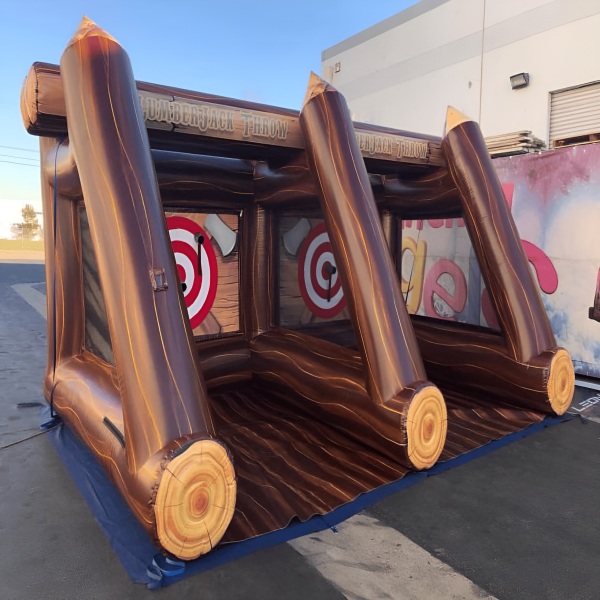 Marble color inflatable water slide with pool inflatable water park