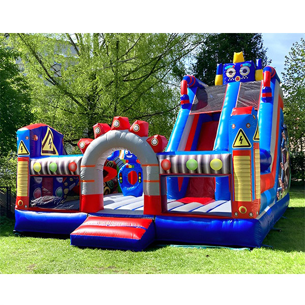 Blue Red Inflatable Water Slide Bouncy Castle Inflatable Waterslide for Adults