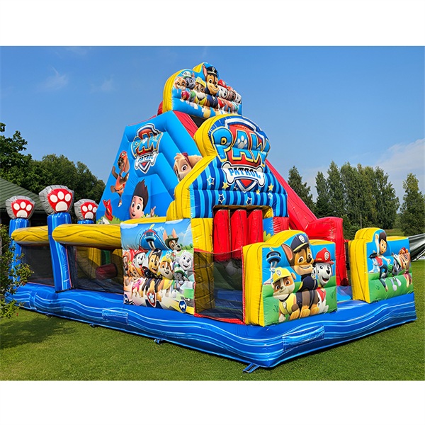 Green and white marble color inflatable slide giant inflatable water slide