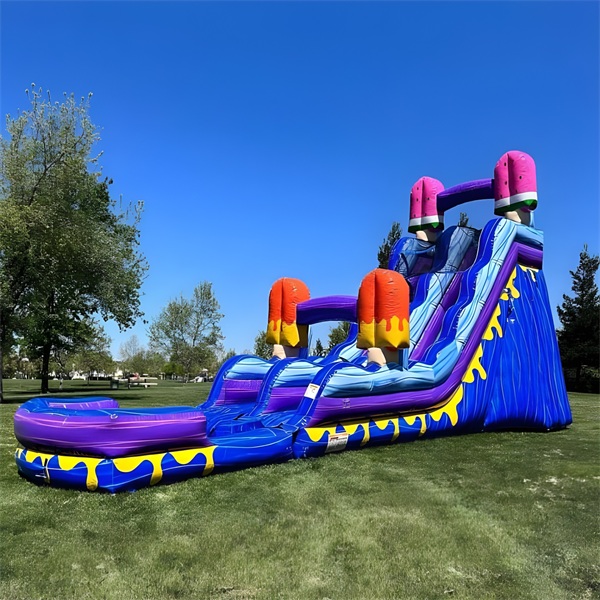 Blue Red Inflatable Water Slide Bouncy Castle Inflatable Waterslide for Adults