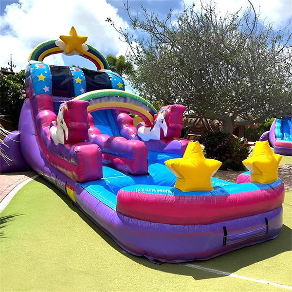 Black & Yellow Inflatable Water Slides Hupfburg Water Slides
